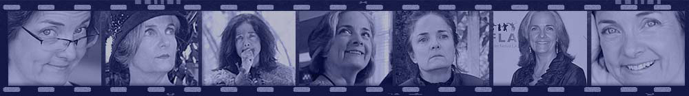 Film strip montage with photos of Alana Crow